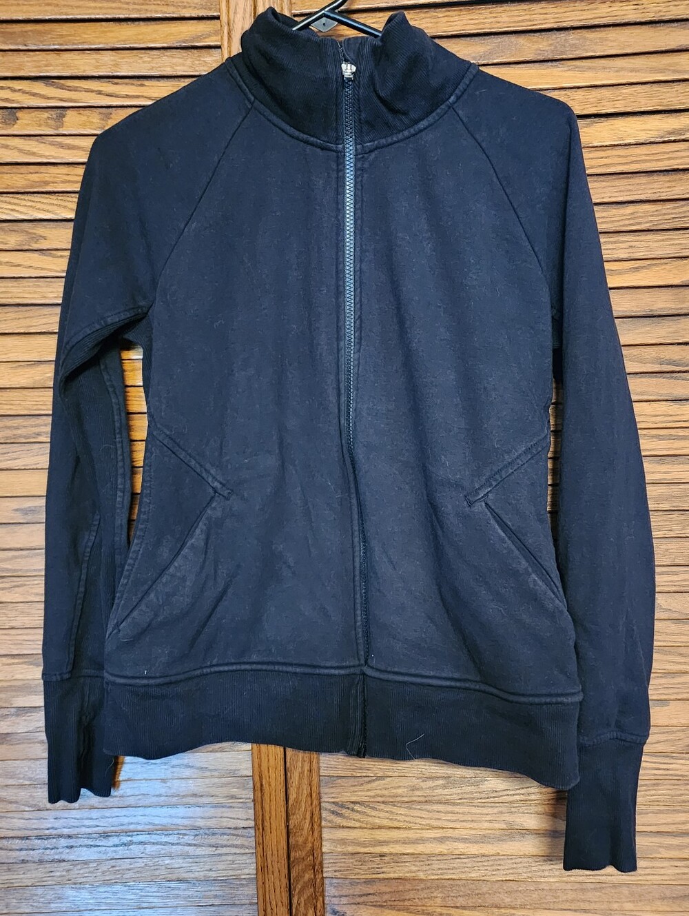 Athleta Black Zip Up Sweatshirt Ladies Size Medium